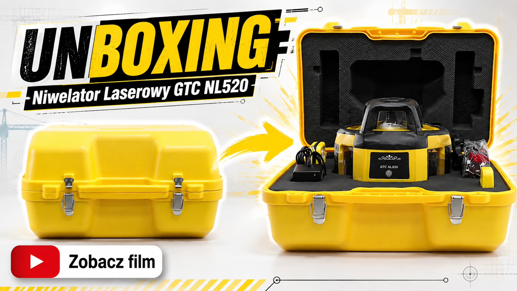 Niwelator Laserowy GTC NL520 Unboxing